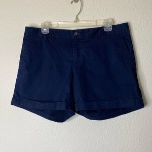Banana Republic city chino shorts women’s 10 ten navy blue cuffed